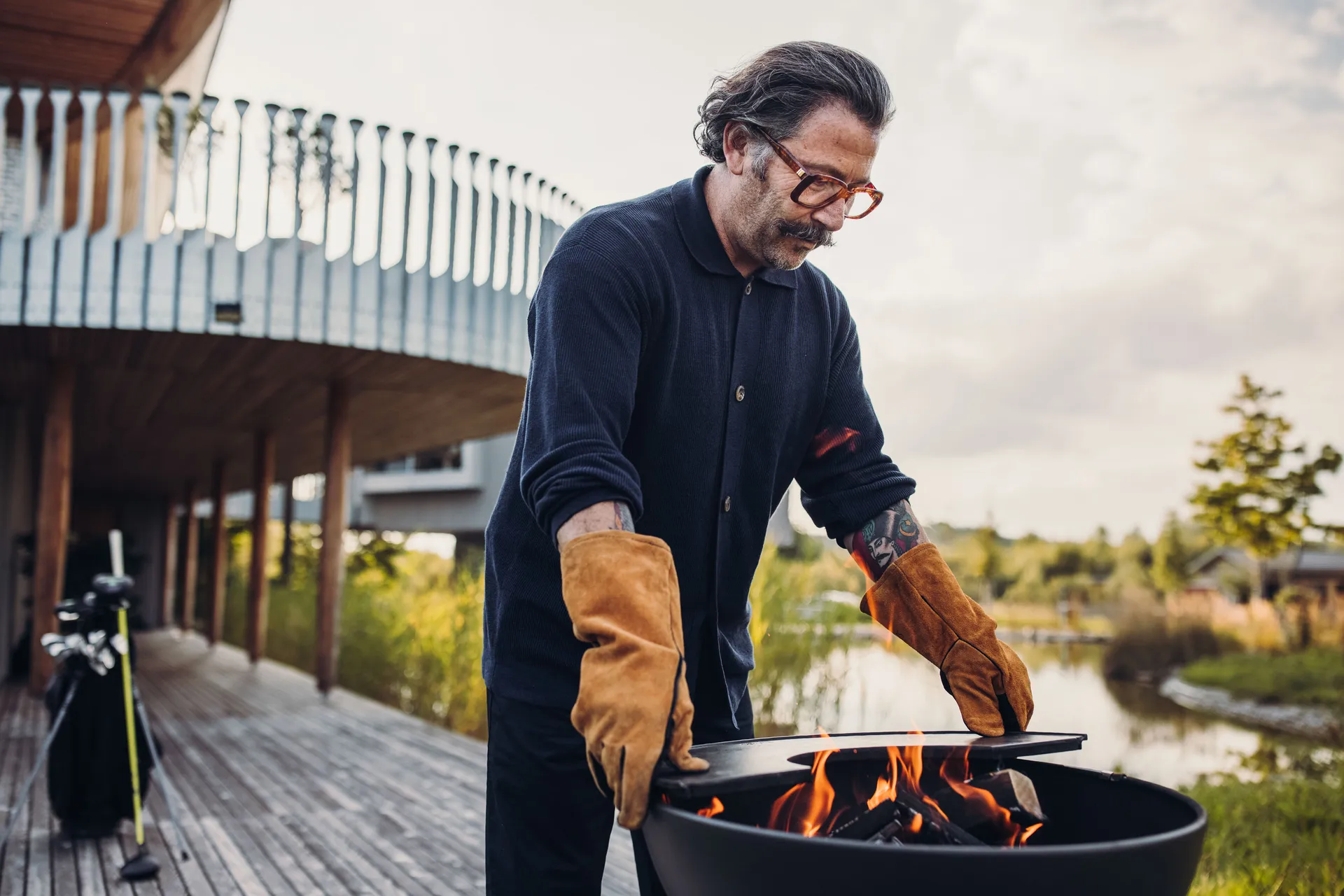 Plancha de asar BOWL 57, Negro Höfats