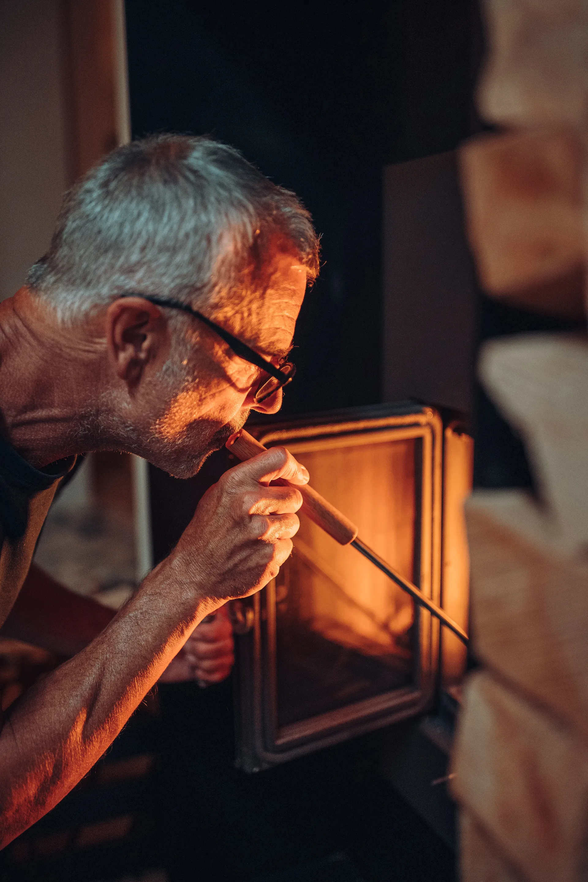 Set para chimenea Höfats, Acero inoxidable-fresno, 3 piezas Höfats