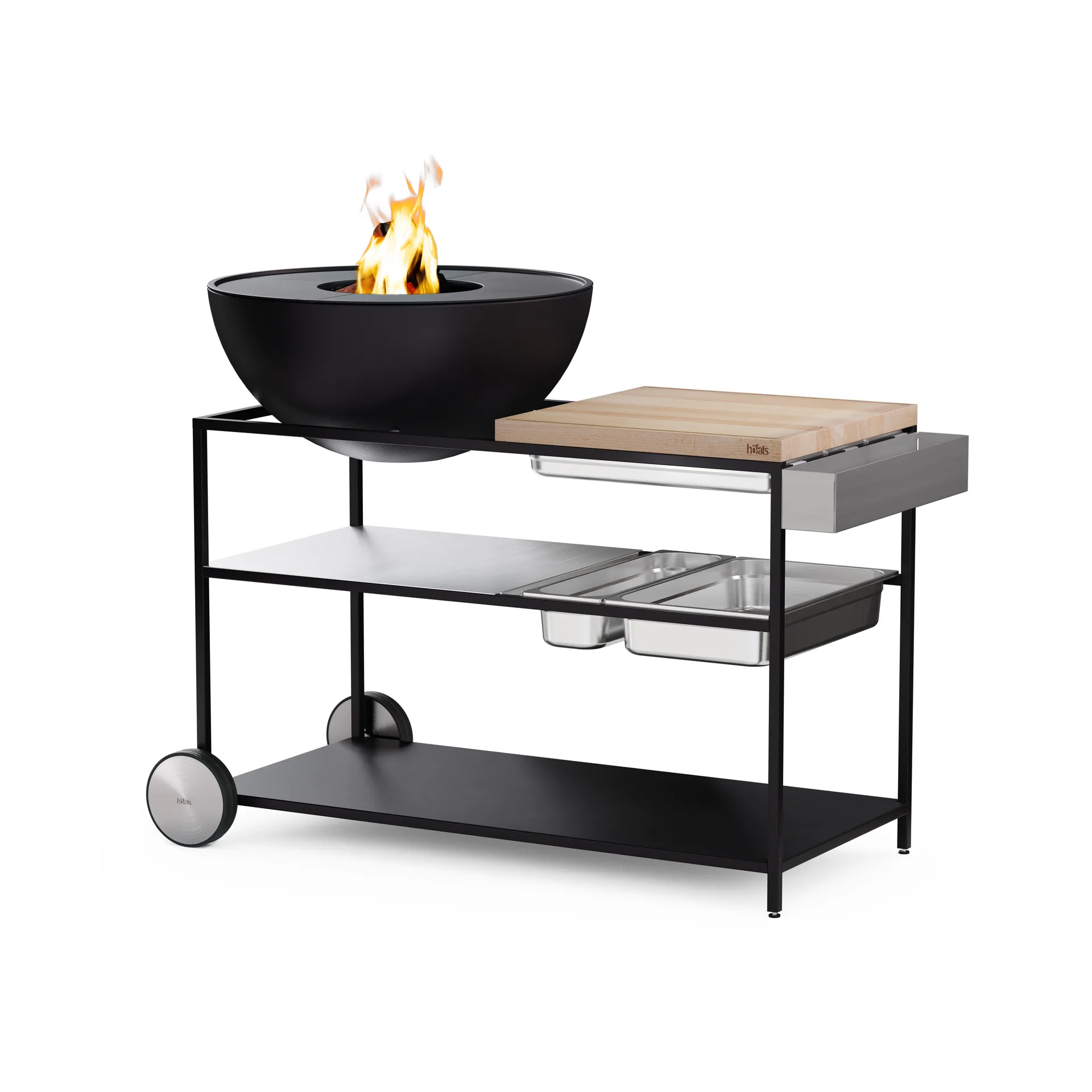 Soporte para utensilios FIRE KITCHEN, Acero inoxidable Höfats