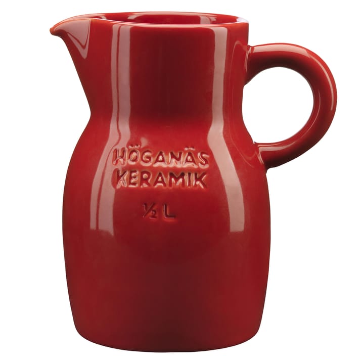 Jarra Höganäs 0,5 L - rojo brillante - Höganäs Keramik