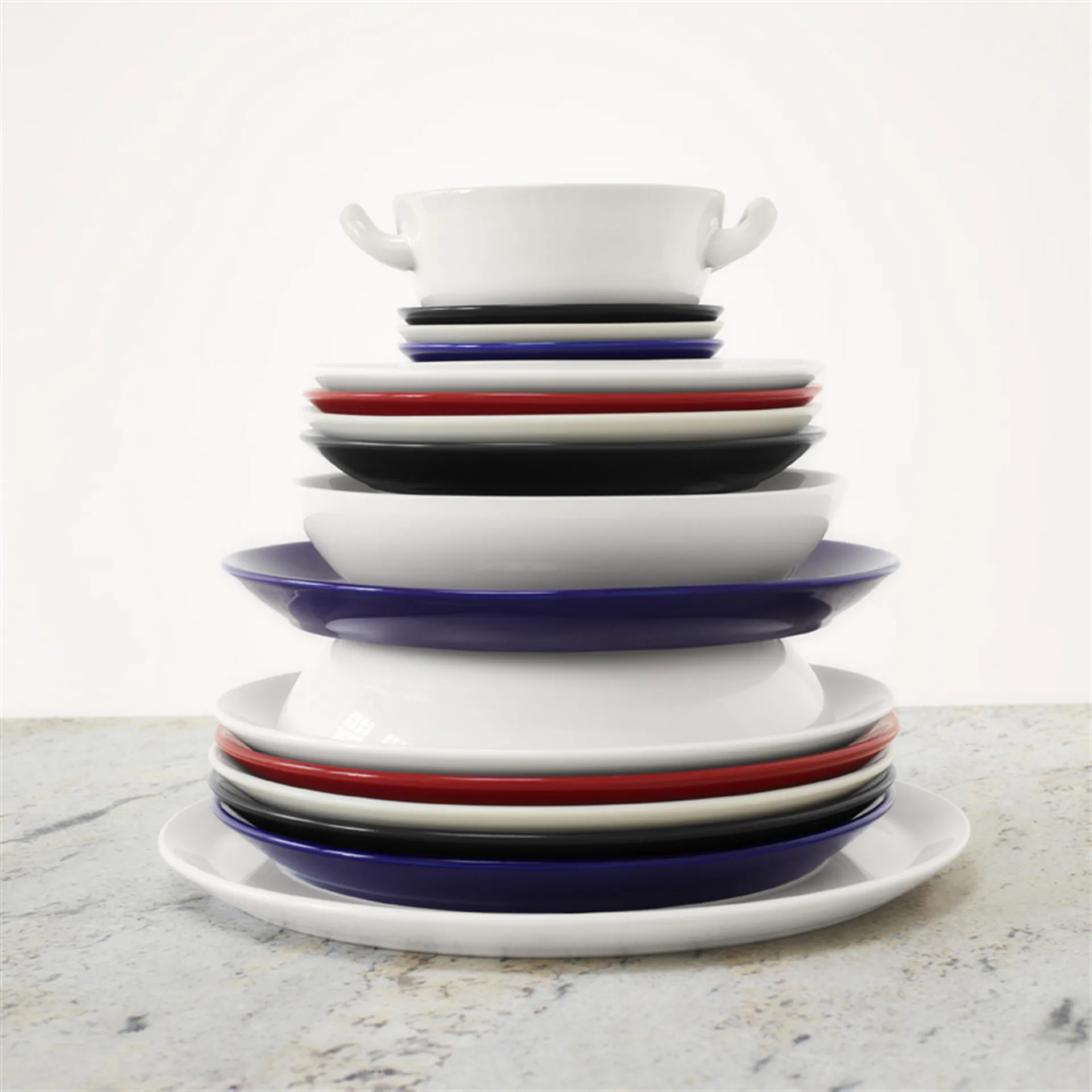 Plato pequeño Höganäs Ø 20 cm, rojo brillante Höganäs Keramik