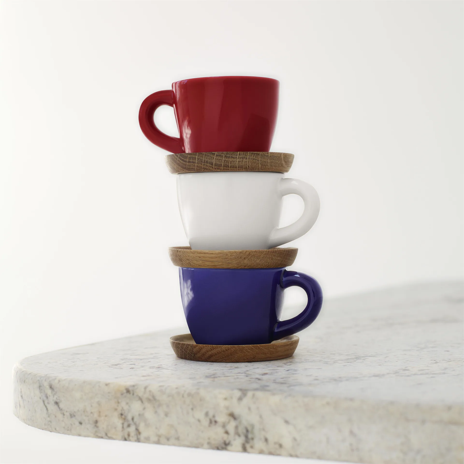Taza de café espresso y platillo Höganäs 10 cl, gris grafito mate Höganäs Keramik