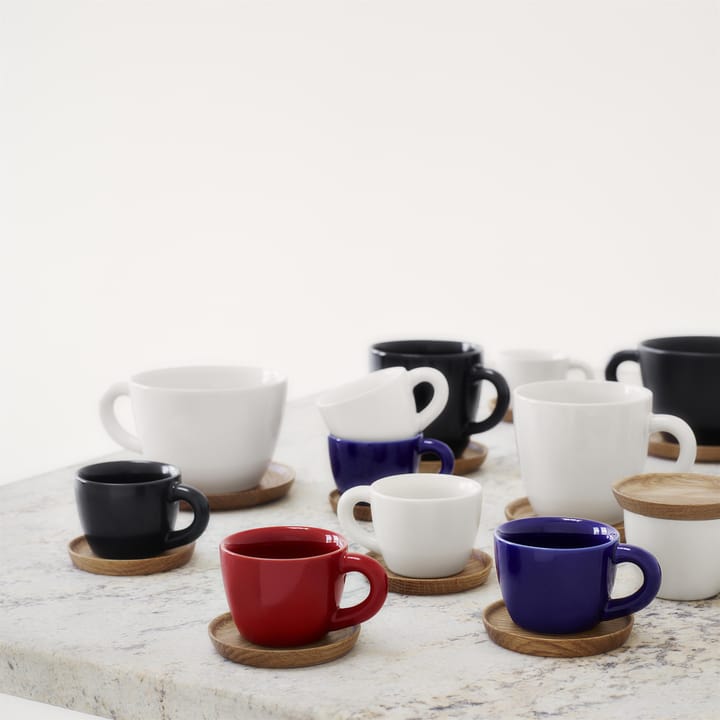 Taza de café y platillo Höganäs 33 cl, gris grafito mate Höganäs Keramik