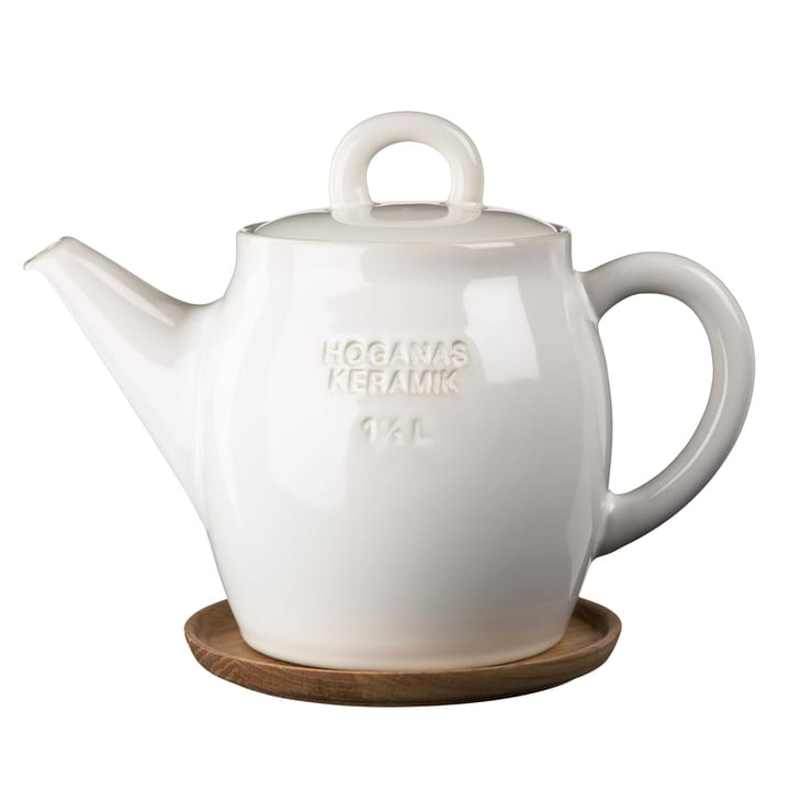 Tetera Höganäs 1,5 L - blanco brillante - Höganäs Keramik