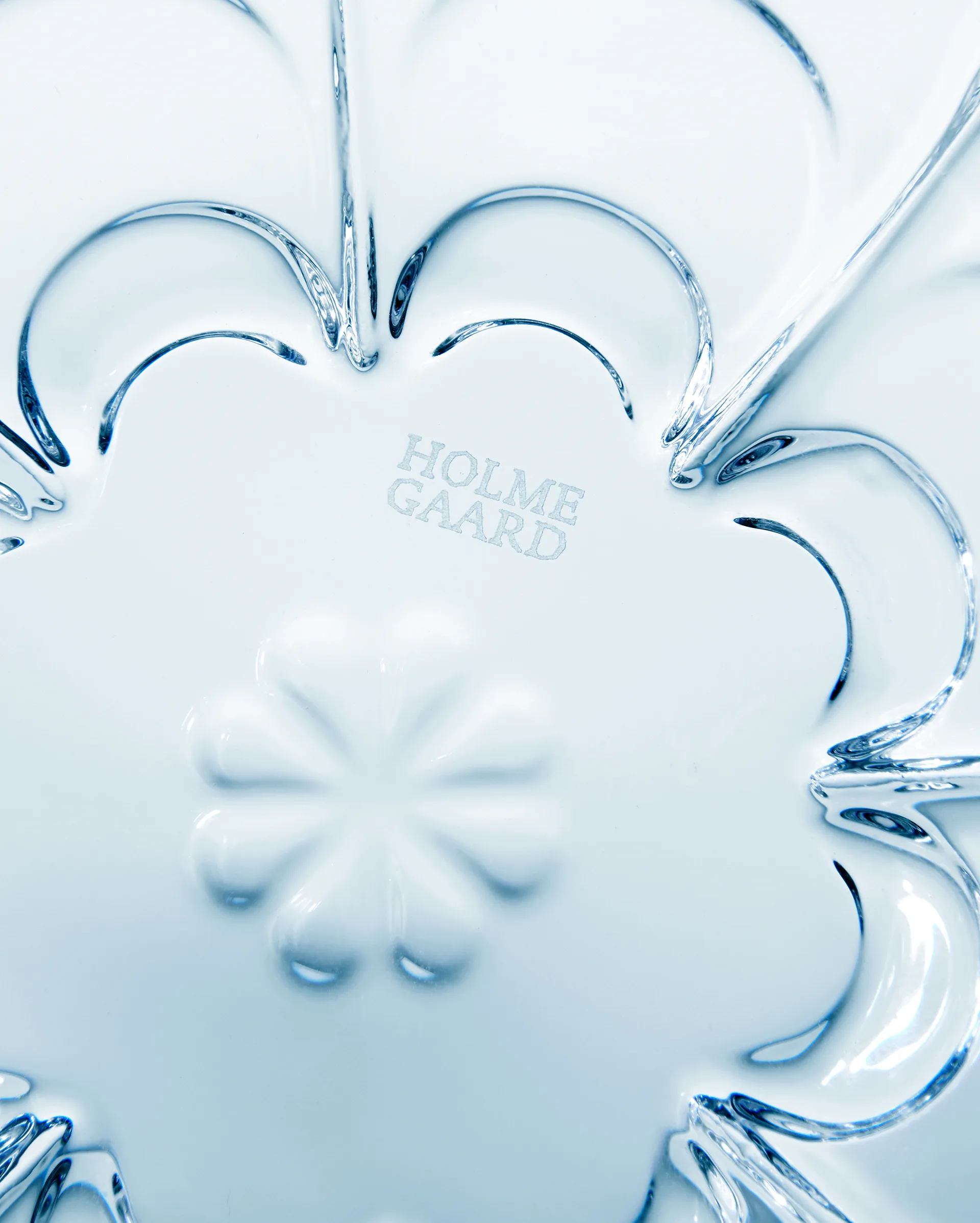 2 Boles Lily Ø13 cm, Blue iris Holmegaard