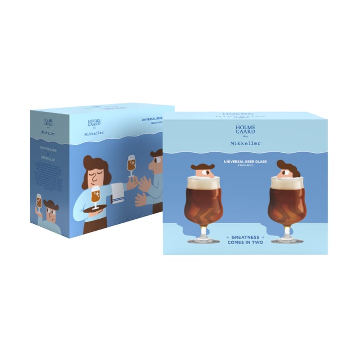 2 Copas de cerveza Mikkeller universal, 40 cl Holmegaard