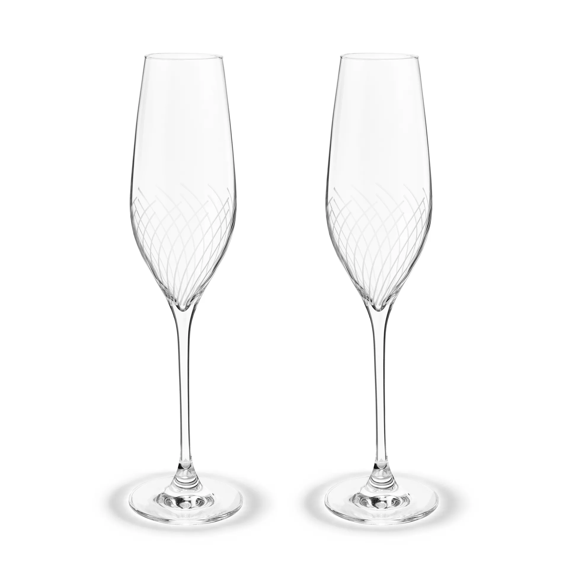 2 Copas de champagne Cabernet Lines 29 cl, transparente Holmegaard