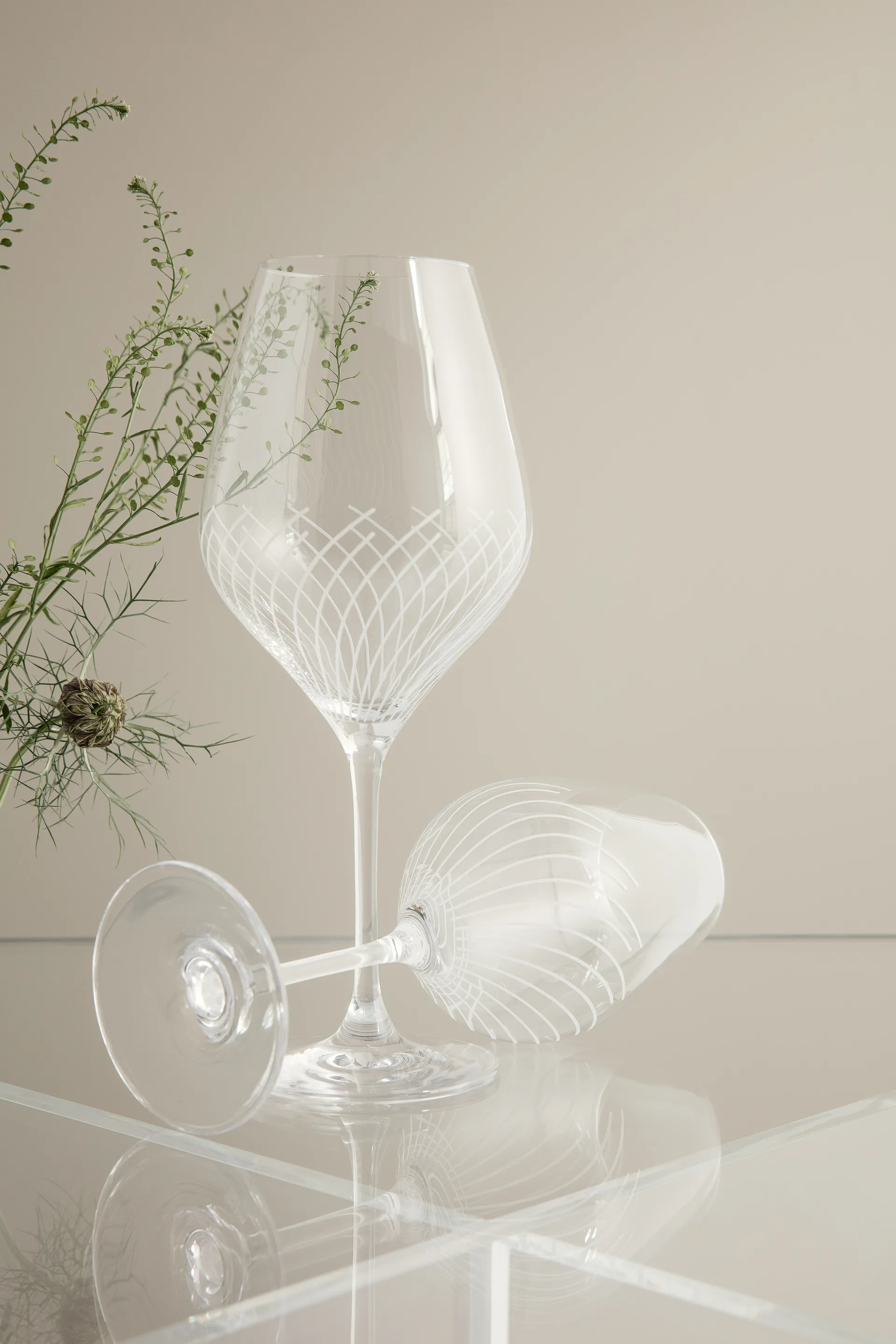 2 Copas de vino tinto Cabernet Lines 52 cl, transparente Holmegaard