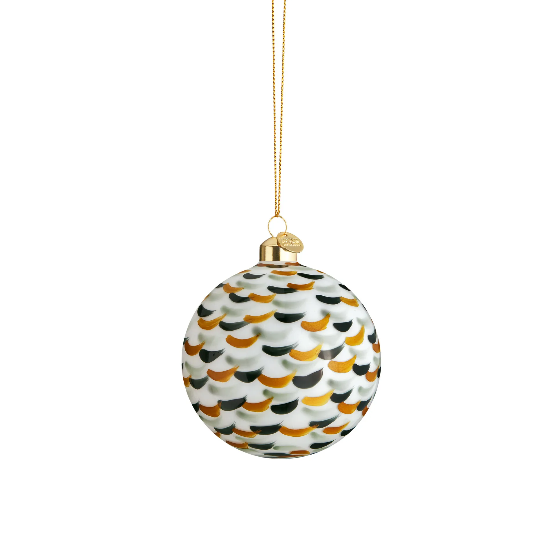 Bola de navidad Souvenir pinceladas Ø8 cm, verde Holmegaard