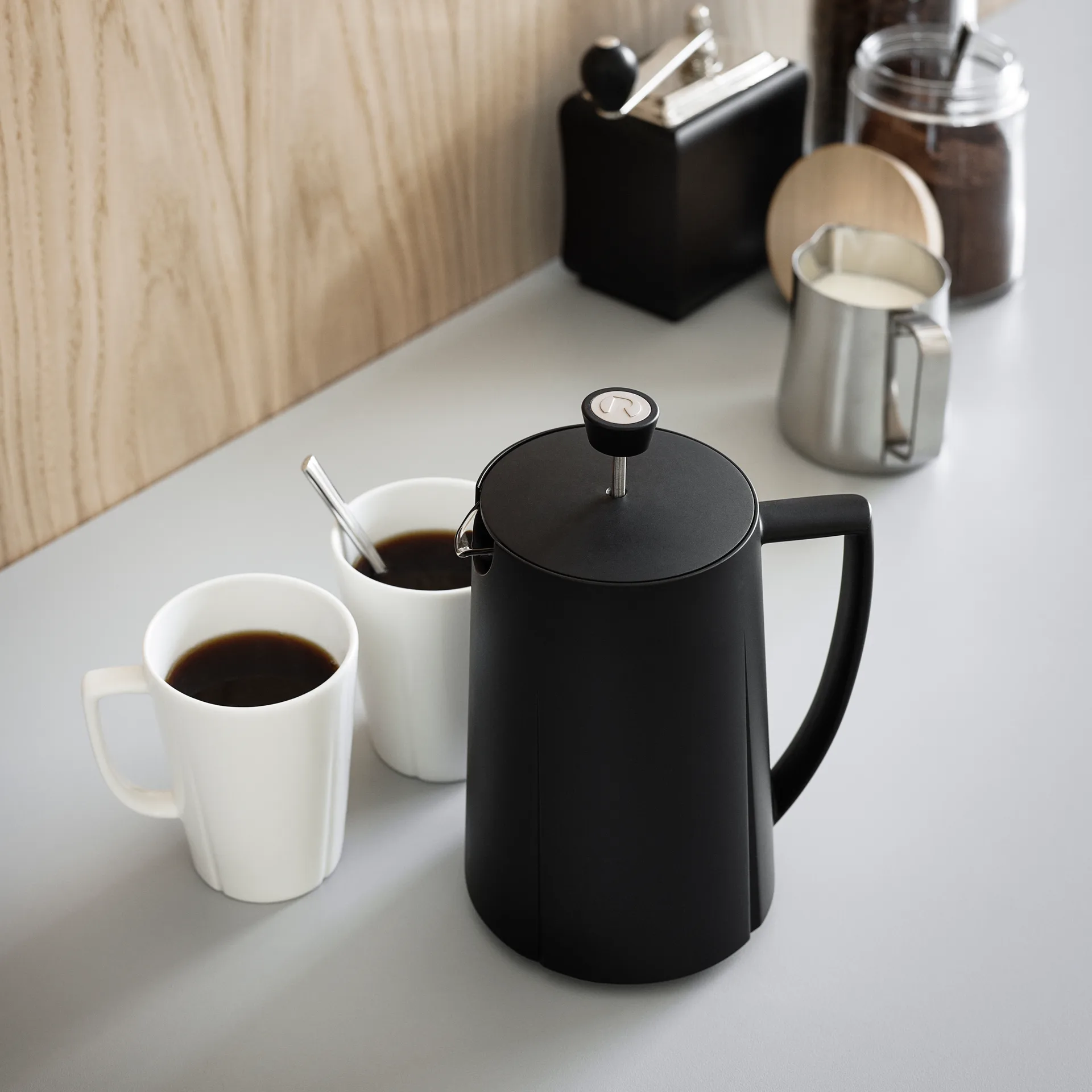 Cafetera de émbolo Grand Cru 1L, negro Holmegaard
