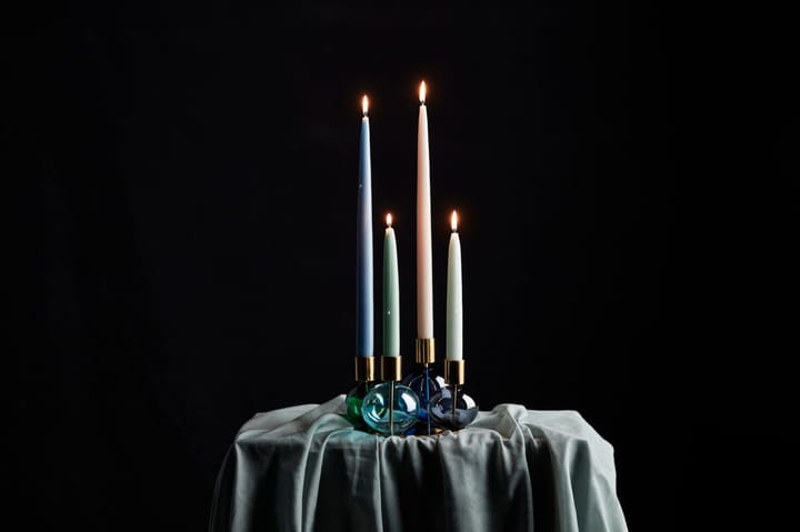 Candelabro 4 brazos Bubble Ø17,5x12 cm, Azul-Verde-smoke Holmegaard
