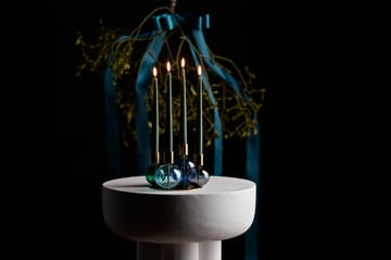 Candelabro 4 brazos Bubble Ø17,5x12 cm - Azul-Verde-smoke - Holmegaard