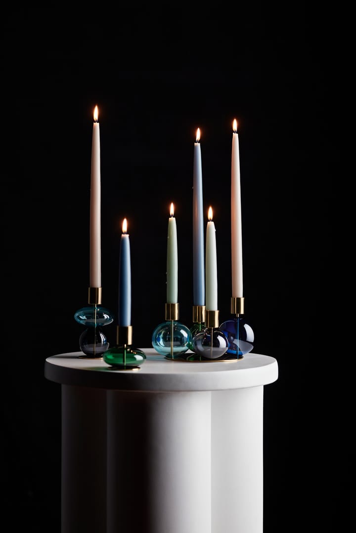 Candelabro 4 brazos Bubble Ø17,5x12 cm, Azul-Verde-smoke Holmegaard