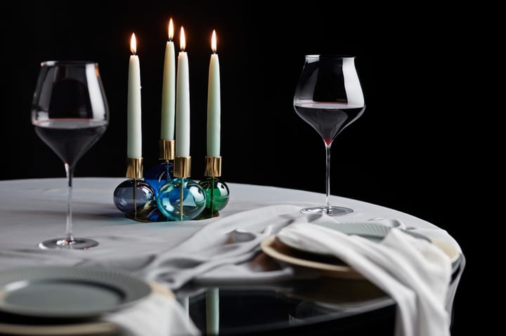 Candelabro 4 brazos Bubble Ø17,5x12 cm, Azul-Verde-smoke Holmegaard