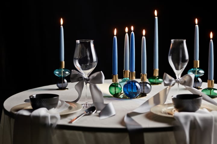 Candelabro 4 brazos Bubble Ø17,5x12 cm, Azul-Verde-smoke Holmegaard