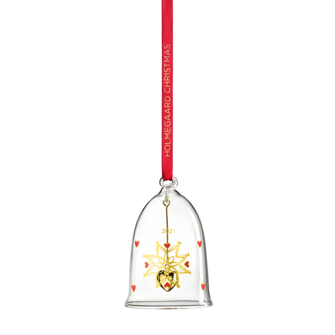 Colgante navideño Holmegaard Christmas campanilla del año, 2021 Holmegaard