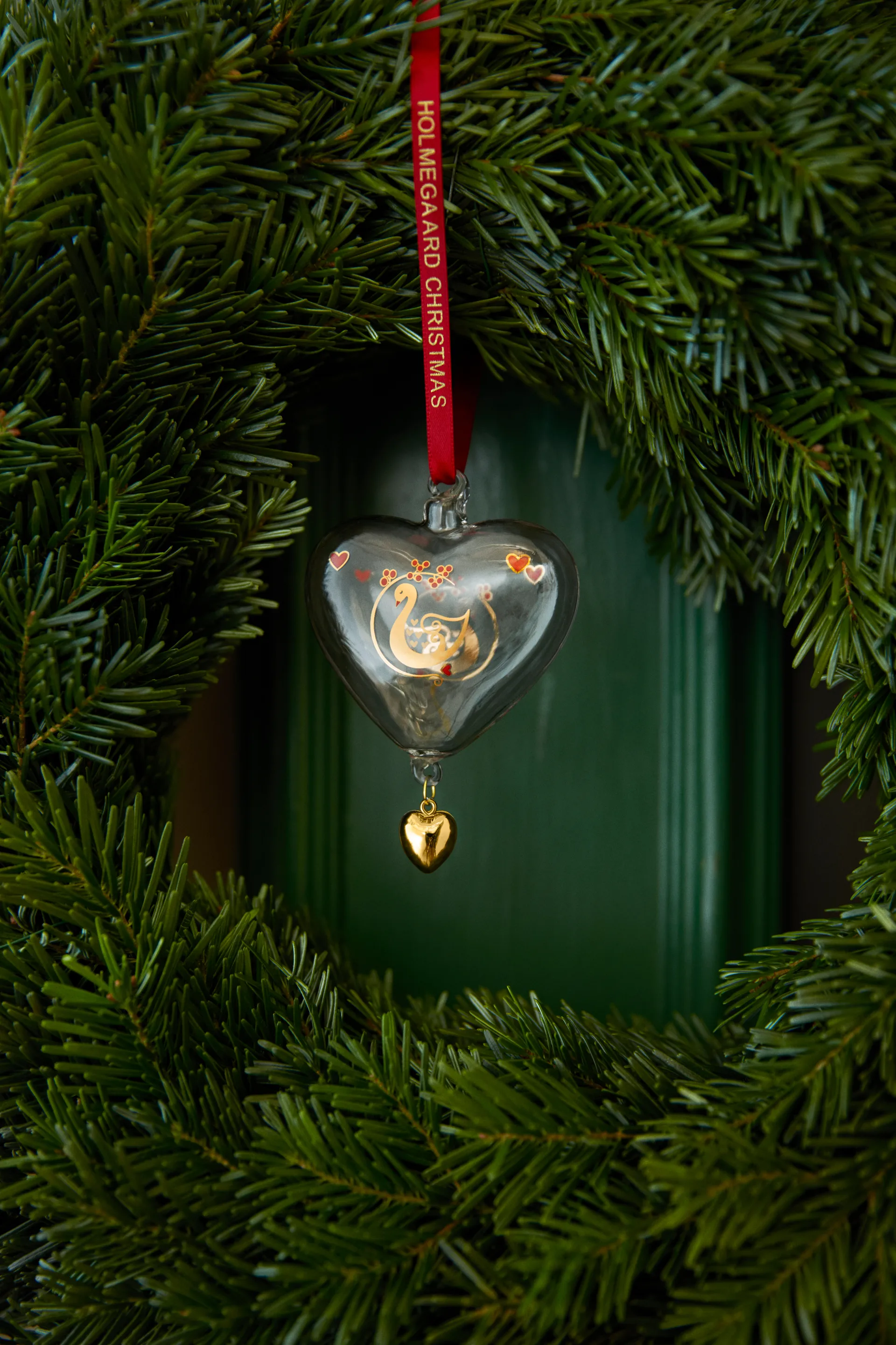 Colgante navideño Holmegaard Christmas corazón del año, 2025 Holmegaard