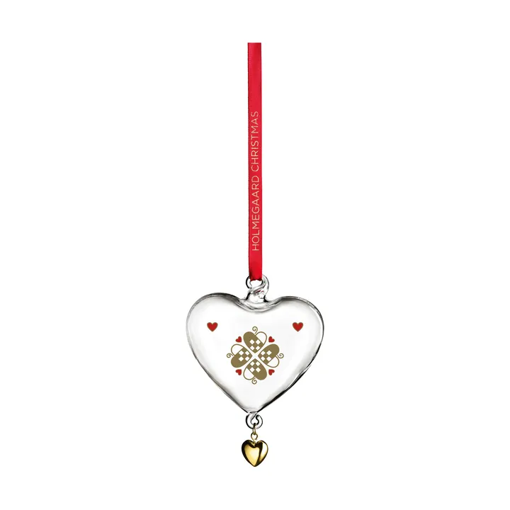 Colgante navideño Holmegaard Christmas corazón del año - 2026 - Holmegaard