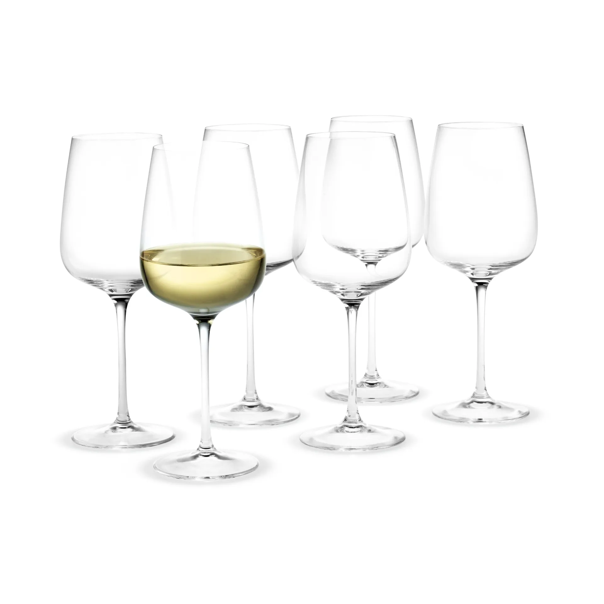Copas de vino blanco Bouquet set de 6, 41 cl,  Holmegaard