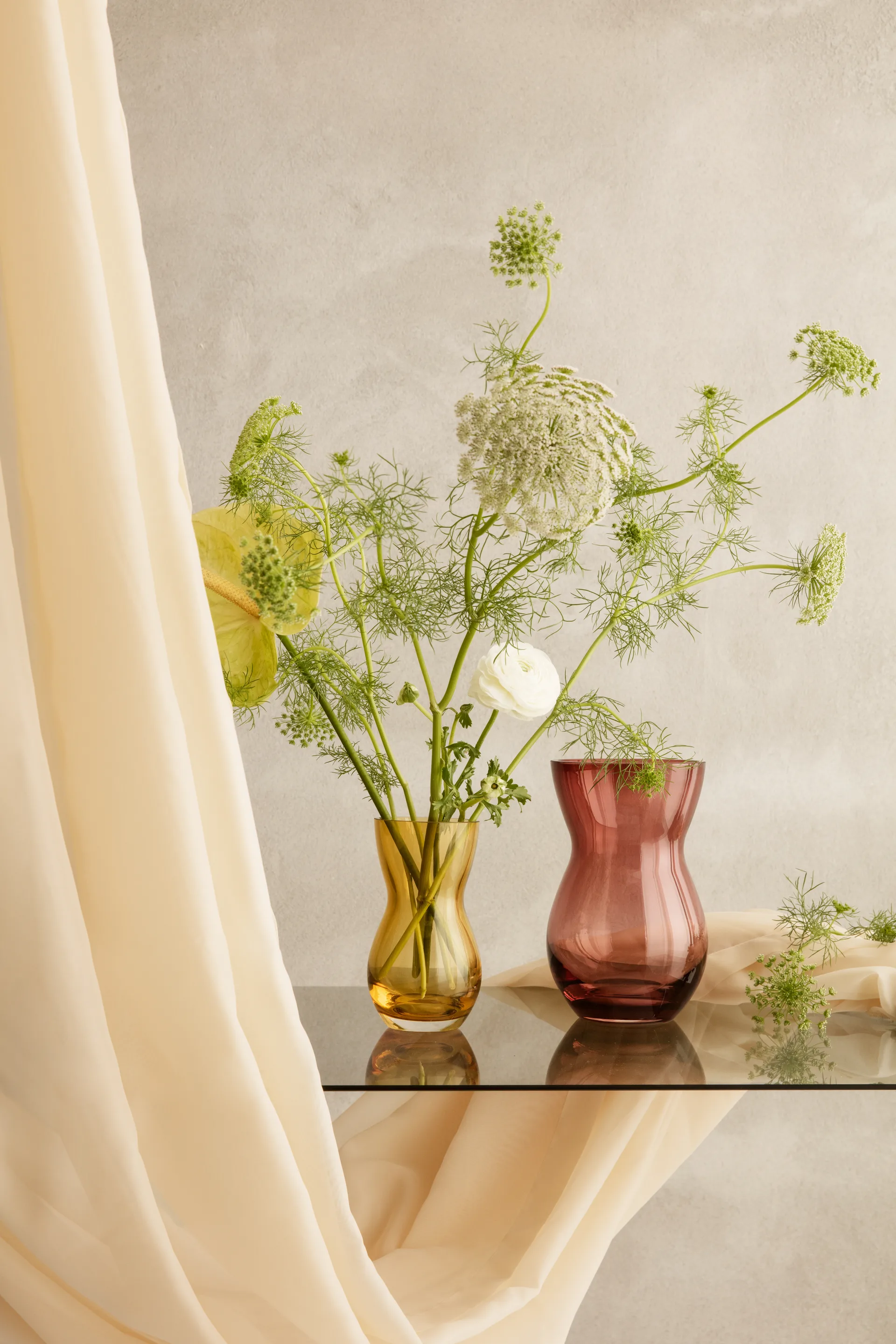 Jarrón Calabas 21 cm, Burgundy Holmegaard