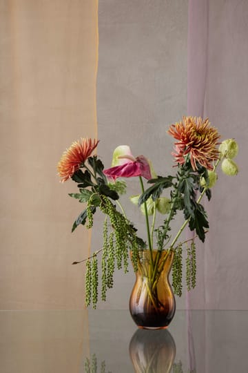 Jarrón Calabas 21 cm - Duo burgundy-amber - Holmegaard