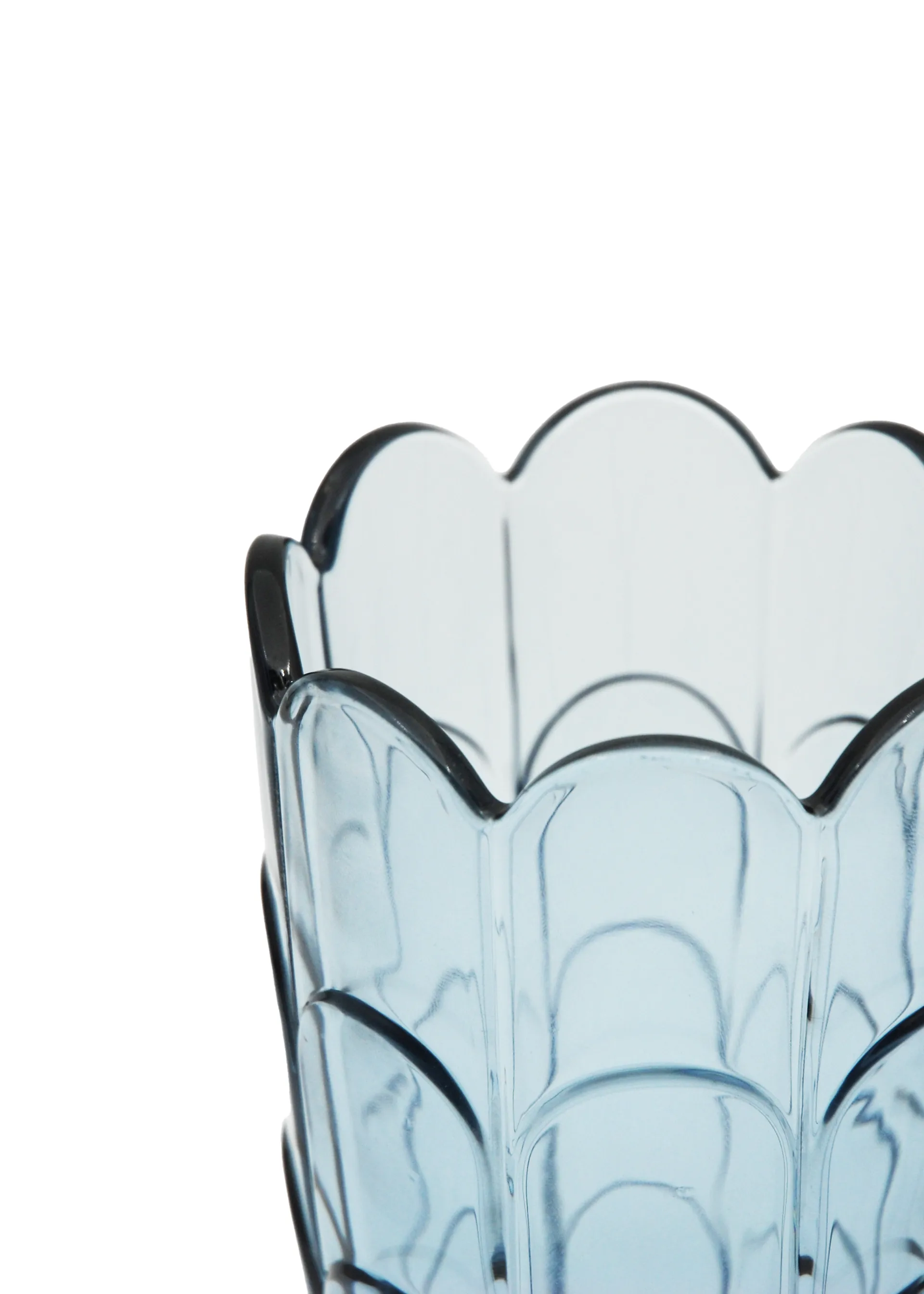 Jarrón Lily H19 cm, Blue iris Holmegaard