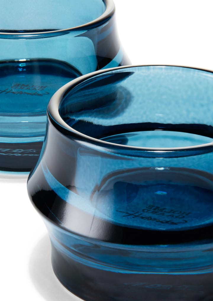 Portavelas Arc 5 cm 2-pack, Azul oscuro Holmegaard
