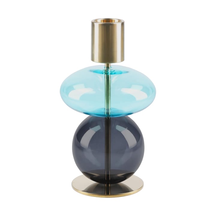 Portavelas Bubble 14 cm - Azul-smoke - Holmegaard