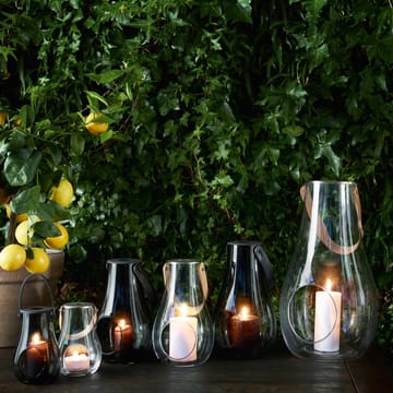 Portavelas Design With Light smoke - 16 cm - Holmegaard