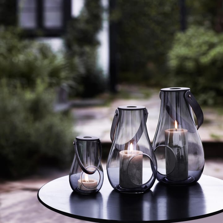 Portavelas Design With Light smoke, 16 cm Holmegaard