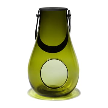 Portavelas Design With Light verde oliva - 25 cm - Holmegaard