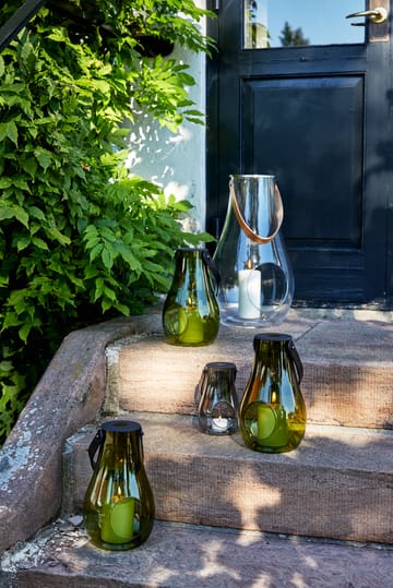 Portavelas Design With Light verde oliva - 25 cm - Holmegaard