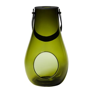 Portavelas Design With Light verde oliva - 29 cm - Holmegaard