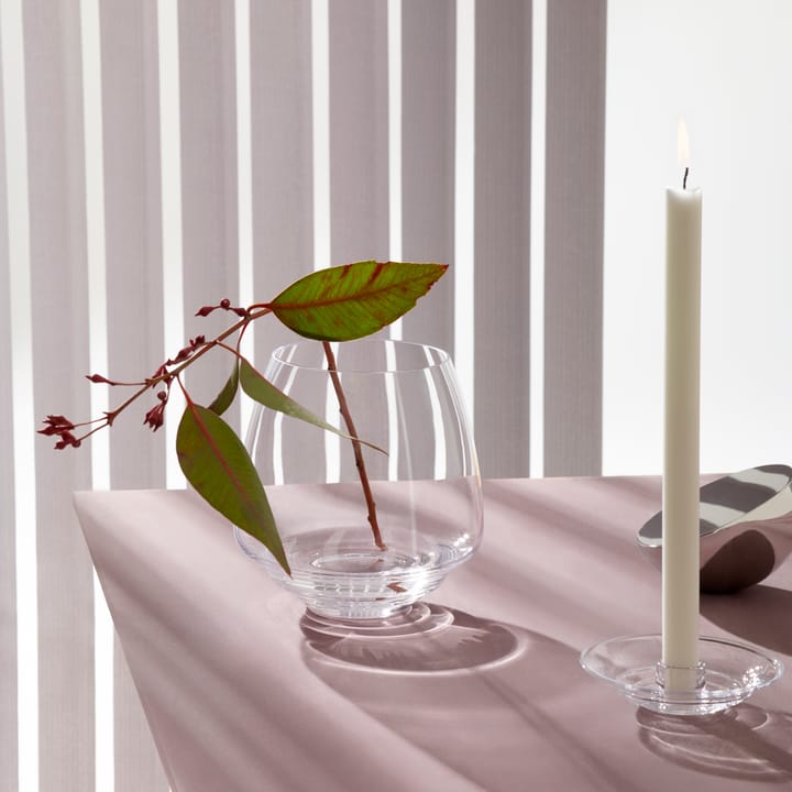 Portavelas Flow Ø18,5 cm, transparente Holmegaard