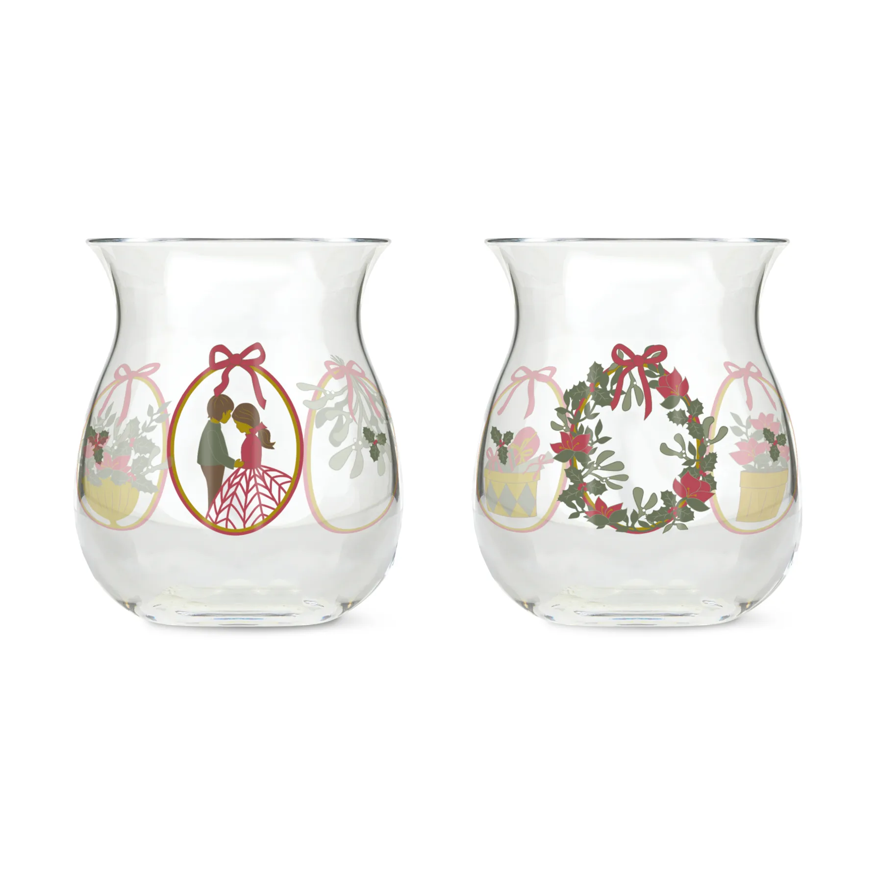 Portavelas navideños Holmegaard Christmas, 2-pack, 2025 Holmegaard