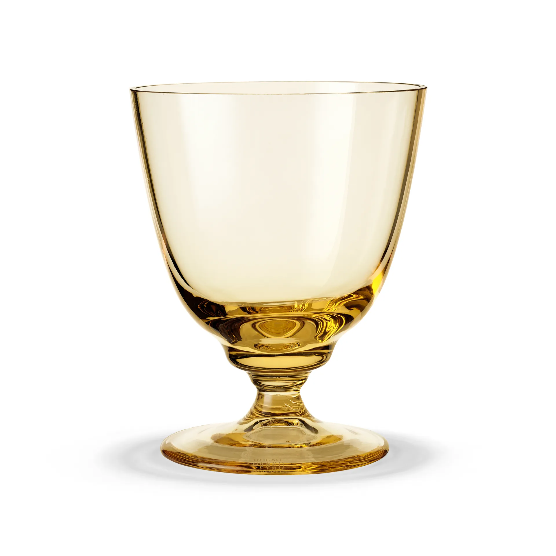 Vaso con pie Flow 35 cl, Amber Holmegaard