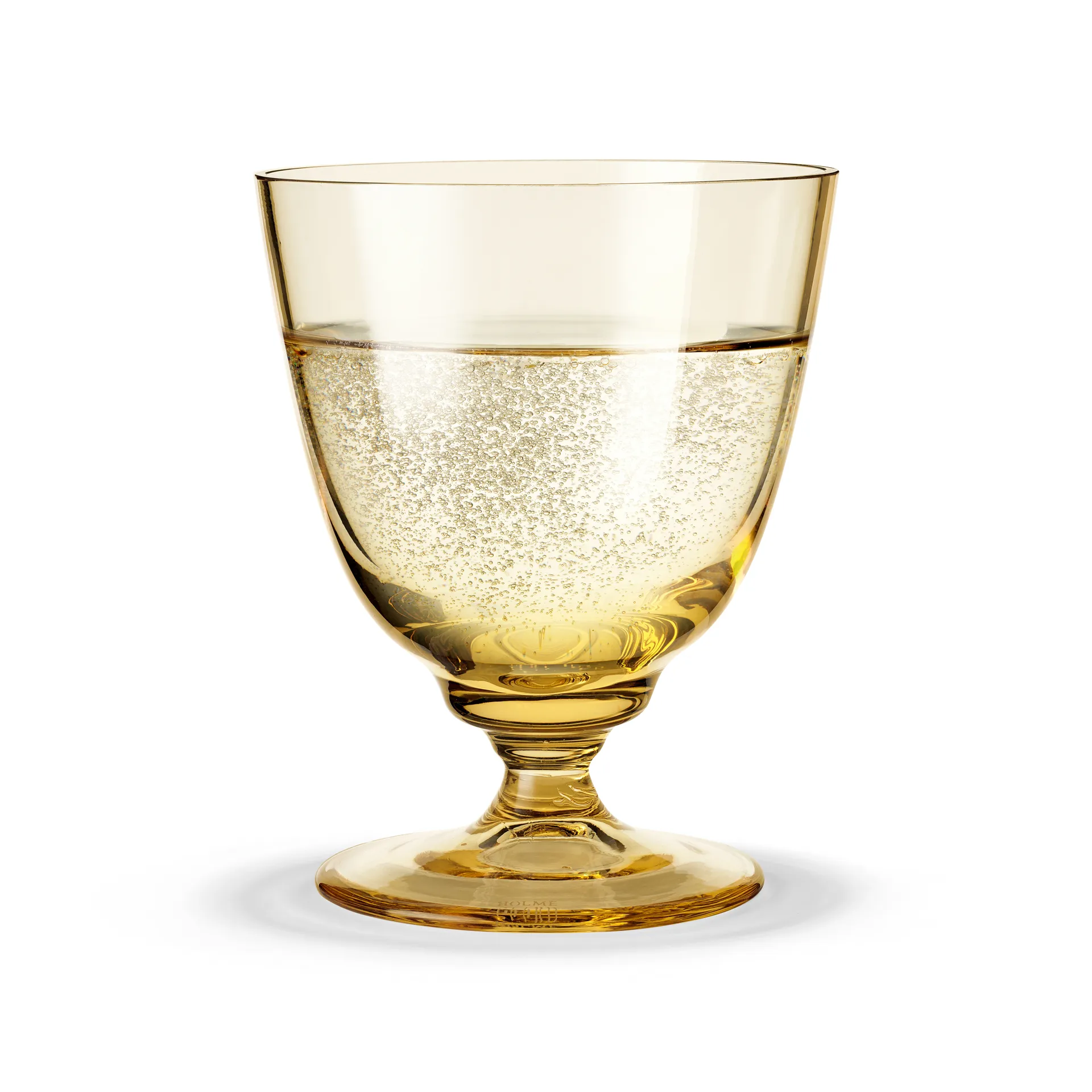 Vaso con pie Flow 35 cl, Amber Holmegaard
