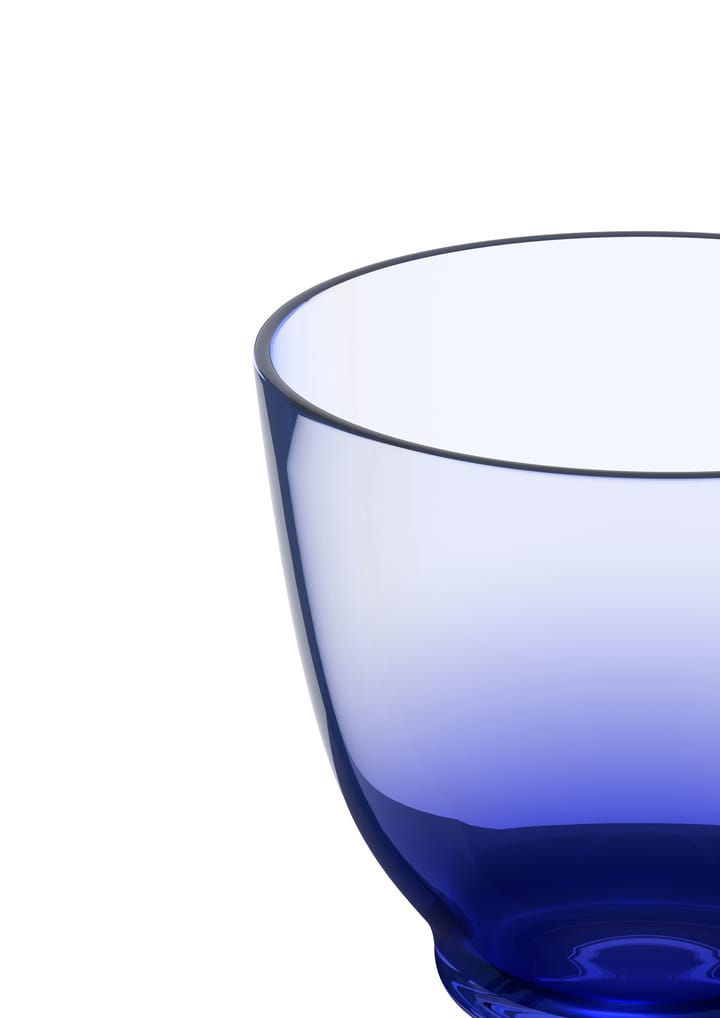 Vaso con pie Flow 35 cl, Azul oscuro Holmegaard