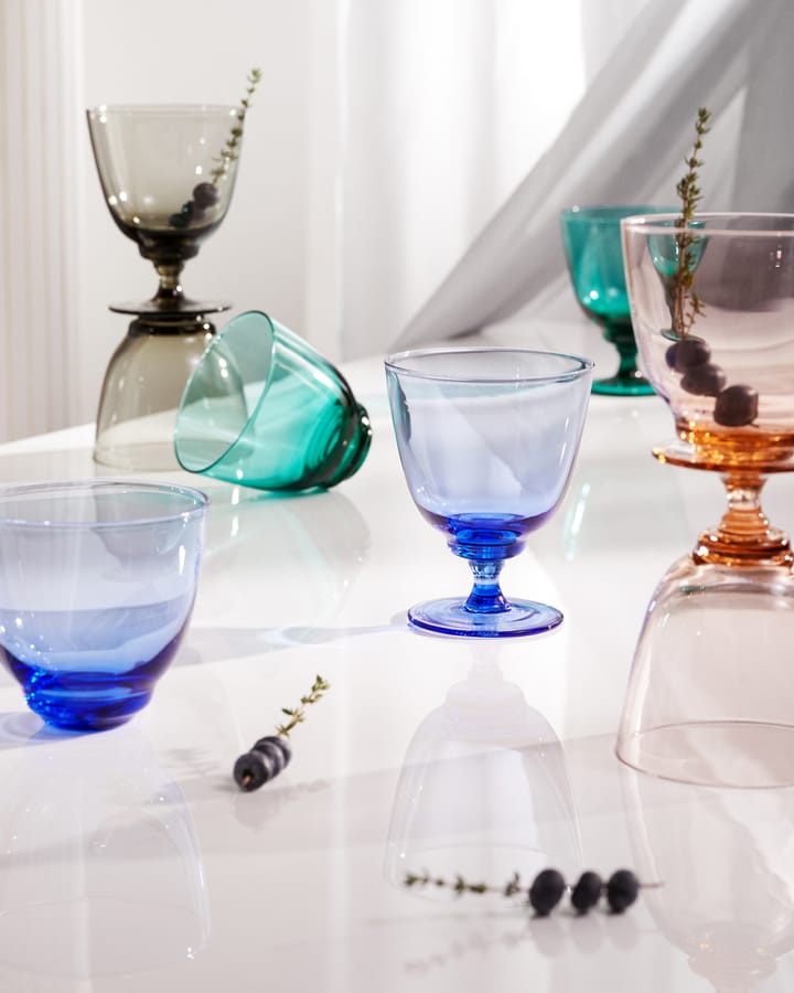 Vaso de agua Flow 35 cl, Azul oscuro Holmegaard