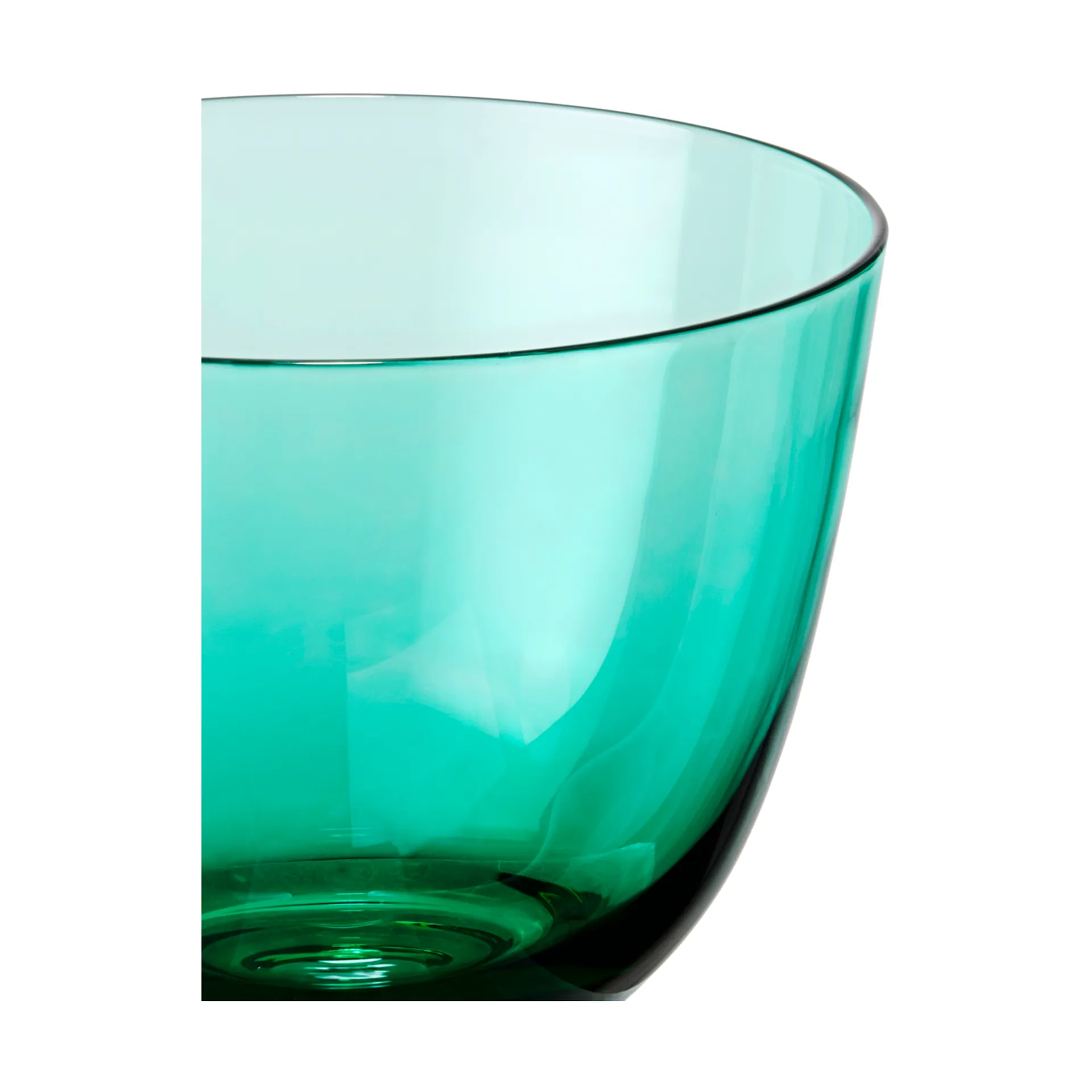 Vaso de agua Flow 35 cl, Emerald green Holmegaard