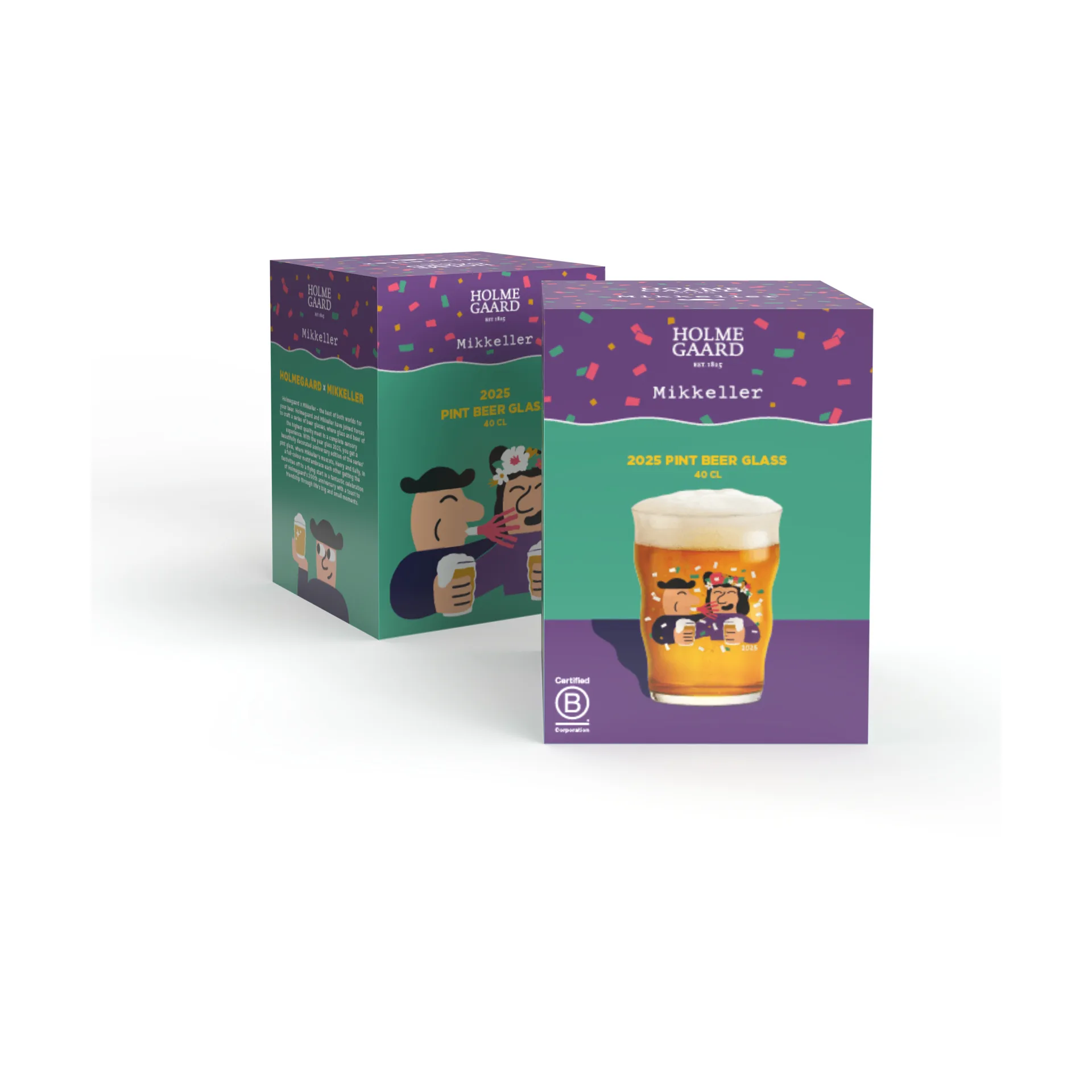 Vaso pinta cerveza Mikkeller 40 cl, 2025 Holmegaard