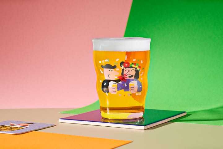 Vaso pinta cerveza Mikkeller 40 cl, 2025 Holmegaard