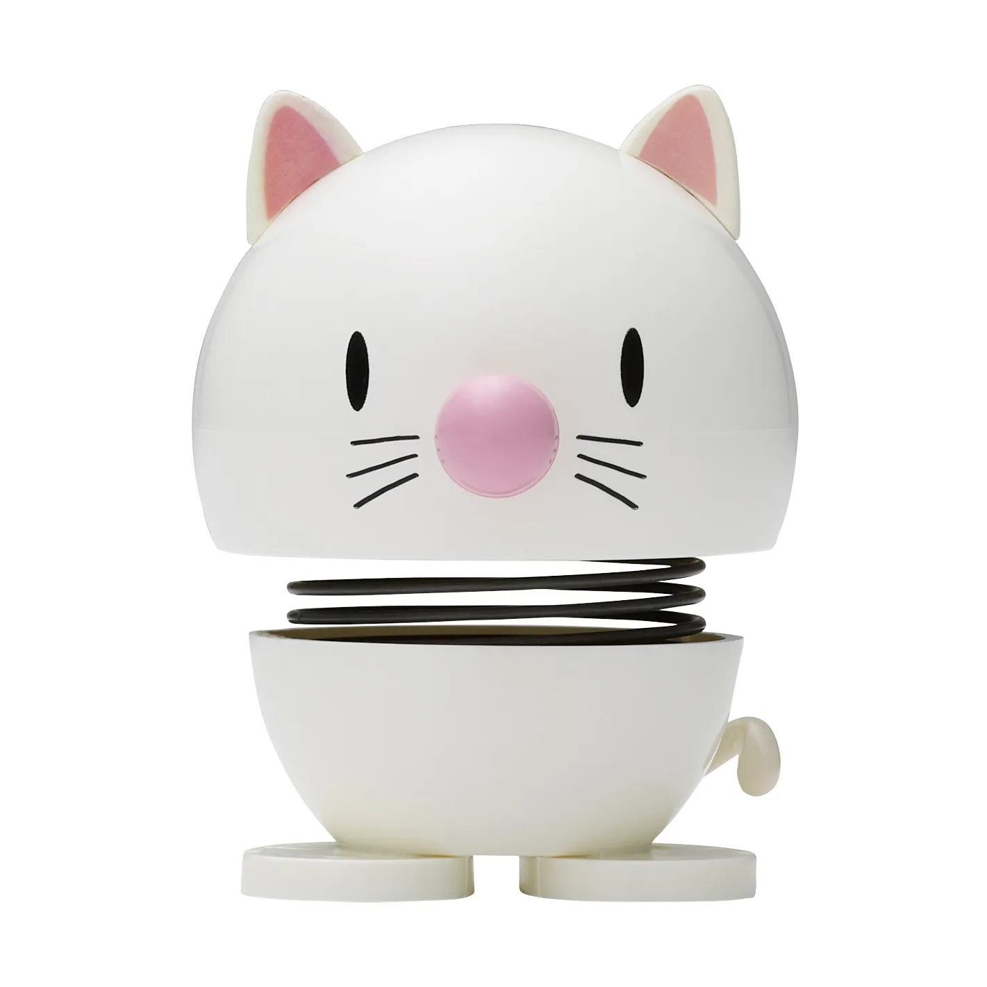 Figura Hoptimist Cat 7,3 cm, White Hoptimist