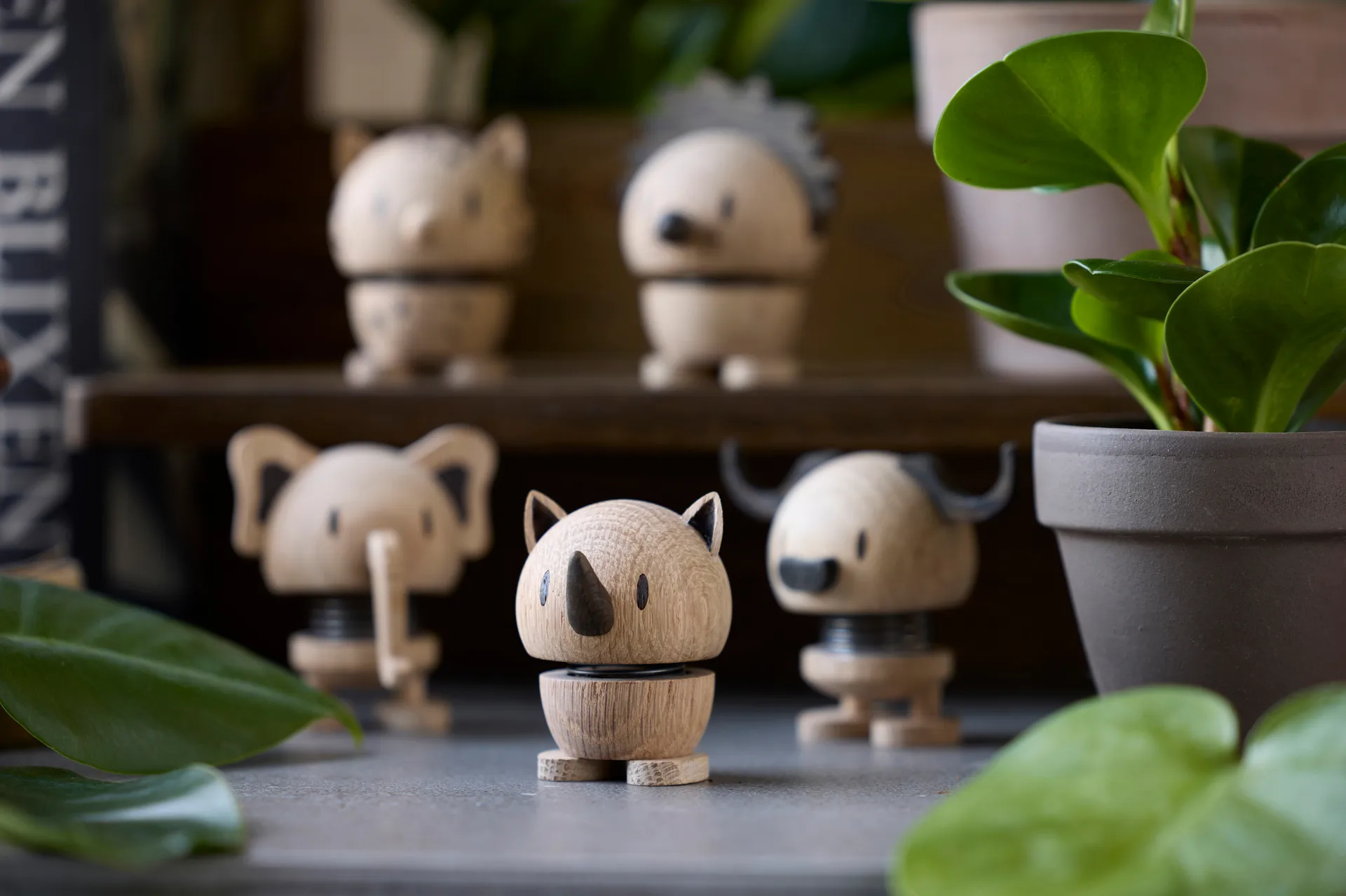 Figura Hoptimist S, Elephant, oak Hoptimist