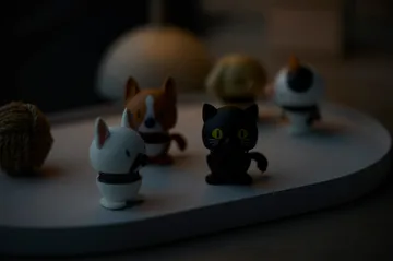 Figura Hoptimist XS - French bulldog, white - Hoptimist