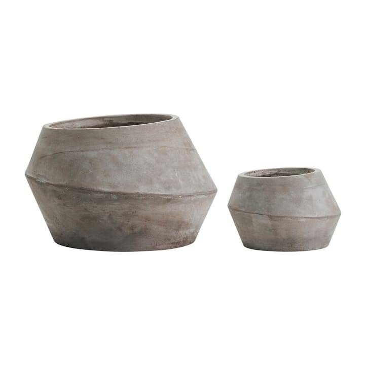 2 Macetas Mysa, Ø24 cm y Ø37 cm House Doctor