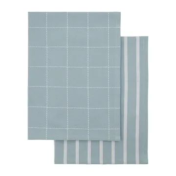 2 Paños de cocina Clean - azul claro - House Doctor