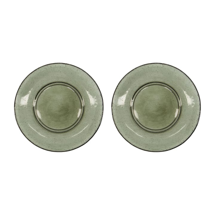 2 Platillos Rain Ø21 cm - Verde - House Doctor