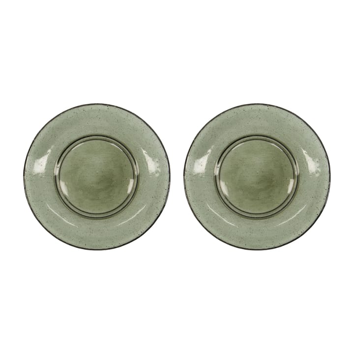 2 Platillos Rain Ø21 cm - Verde - House Doctor