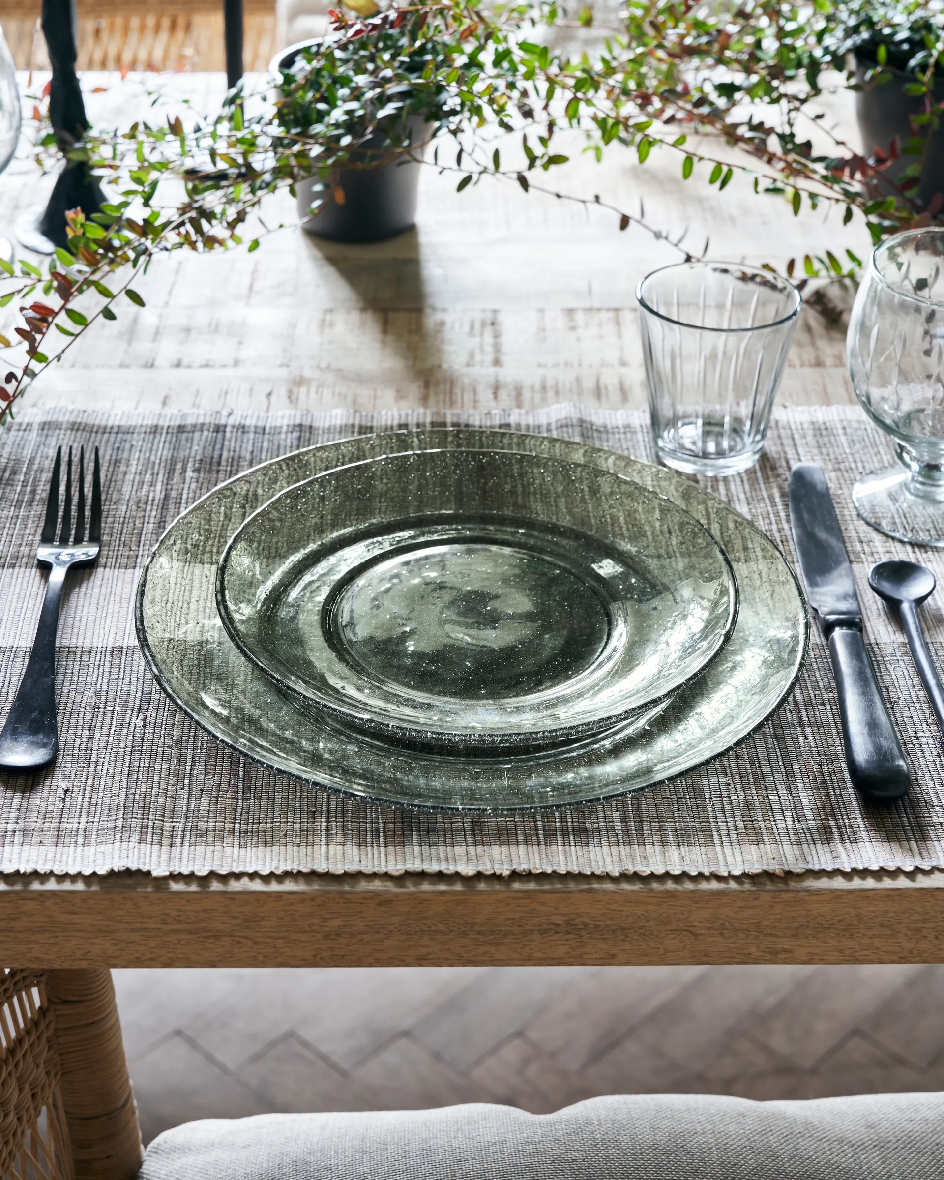 2 Platillos Rain Ø21 cm, Verde House Doctor